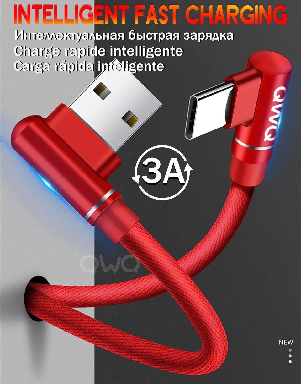 3а usb type-C кабель для samsung USB C телефонный кабель Быстрая зарядка для huawei type-C кабель для Xiaomi redmi usb type-C устройств