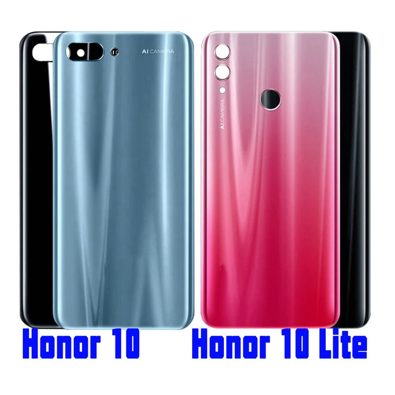 Задняя крышка корпуса для huawei Honor 10 Lite Honor 10 задняя крышка батарейного отсека Honor 10 Lite Задняя стеклянная панель для задней двери Honor10