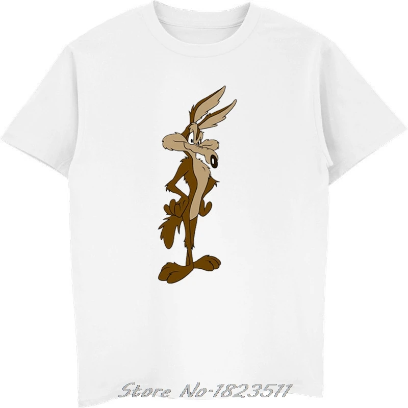 Новинка Мужская футболка с рисунком Уилли койота дорожный бегунок Looney Tunes