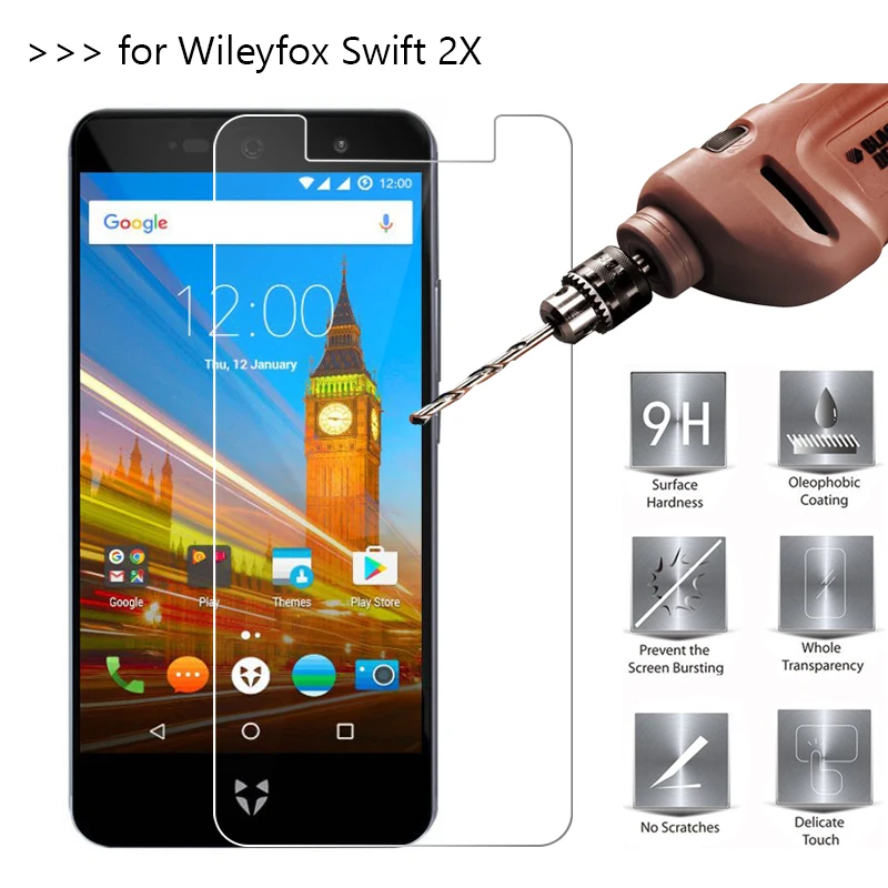 Закаленное стекло 9H 2.5D для Wileyfox Swift 2X Премиум Защитная пленка экрана 2X5 2 &quot