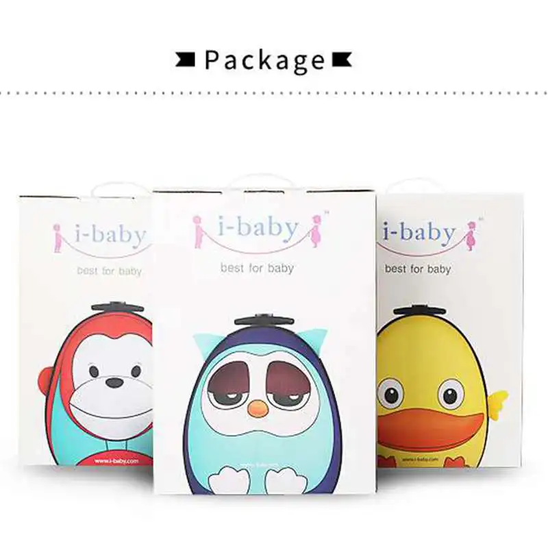 I baby 3D Животный дизайн детский Багаж на колёсиках для малышей Дорожный Чехол с