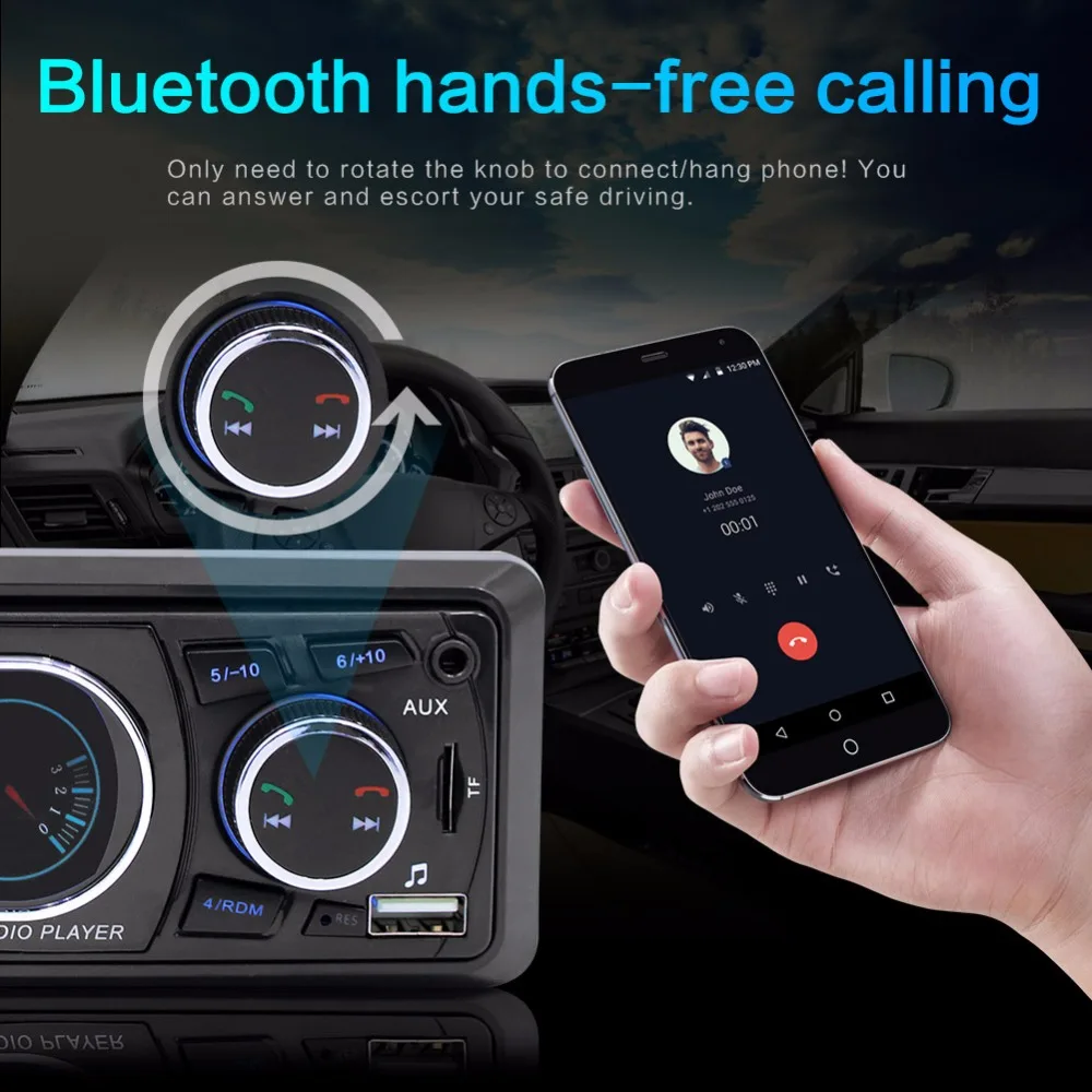 NoEnName_Null SWM 8809 стерео аудио пульт дистанционного управления mp3-плеер 1 Din AUX/TF/USB FM Bluetooth автомобильный Радио автомобильный mp3-плеер