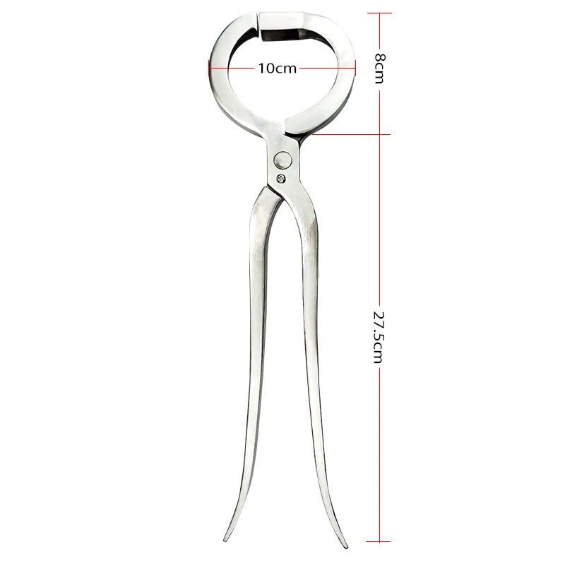 Installation plier 1 шт. скота корова крупного рогатого скота плоскогубцы с длинным носиком и 10 шт. кольца Нержавеющая сталь корова Нос Кольца Установка зажим крупного рогатого скота лошадь сельскохозяйственные инструменты - Цвет: Installation plier