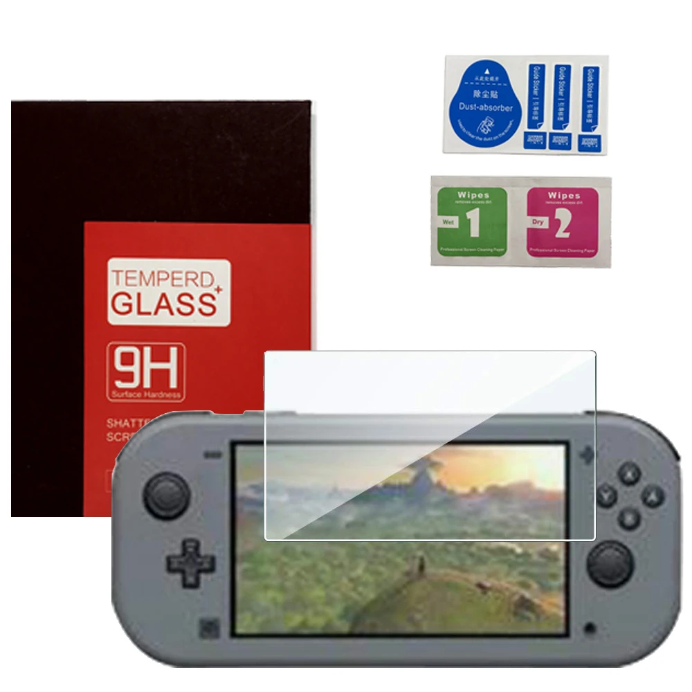 Закаленное стекло для защиты экрана Nintendo Switch Lite твердость 9H высокое разрешение