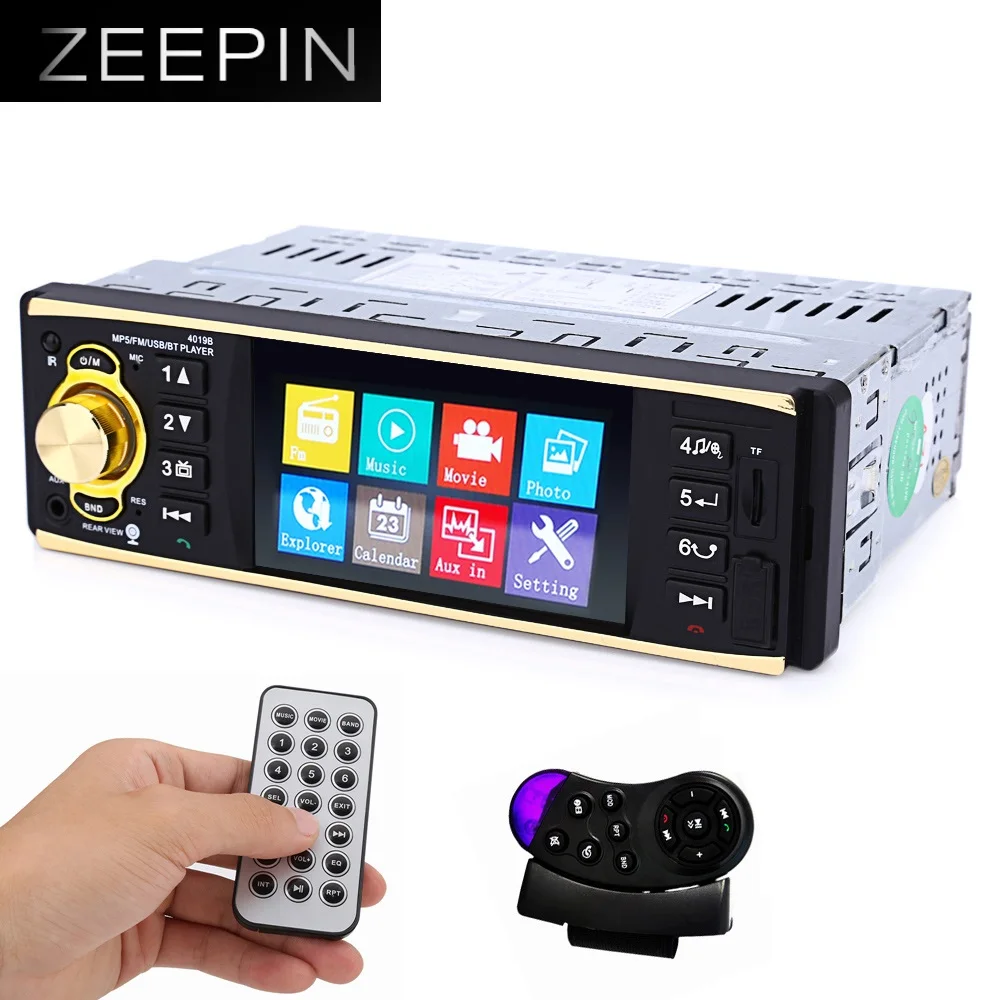 Zeepin 4019B автомобильный MP5 плеер 4 1 дюймов BT2.0 TFT экран Автомобильный Стерео Аудио