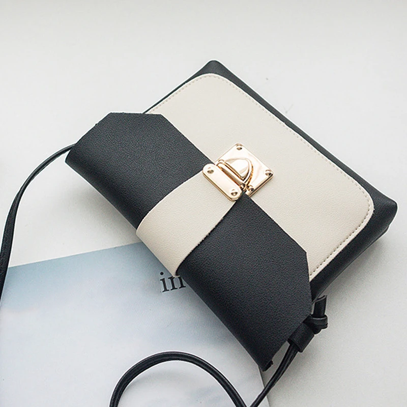 Новые Элегантные женские сумки через плечо маленькие простые Лоскутные дамские