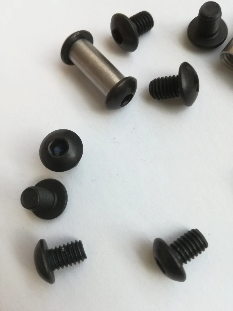 16 5 мм * (черный) ручка из нержавеющей стали для ножа винты с грибом подходит