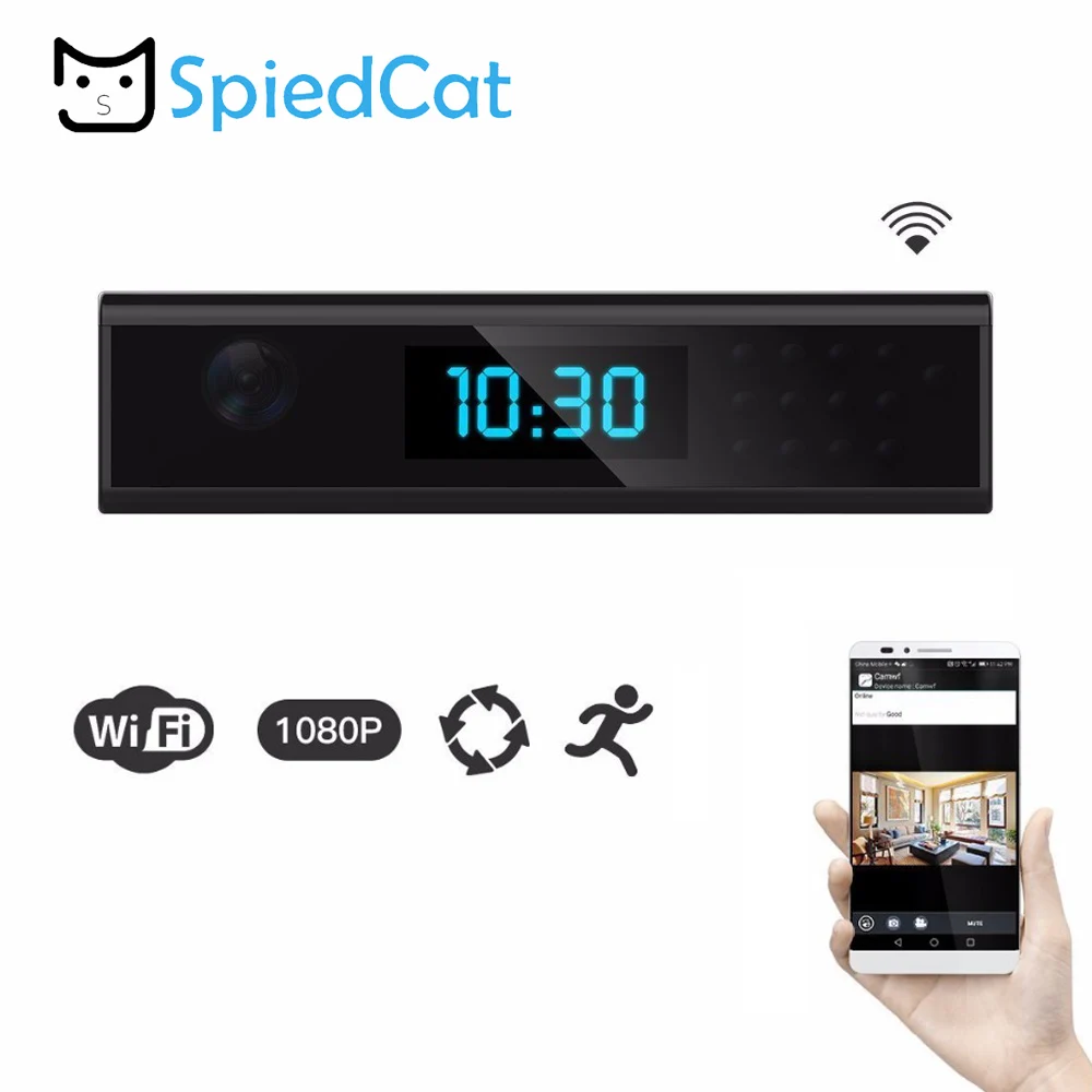 Ночное видение wifi мини 1080P HD Беспроводная камера часы няня IP Поддержка Android/iOS/iPhone