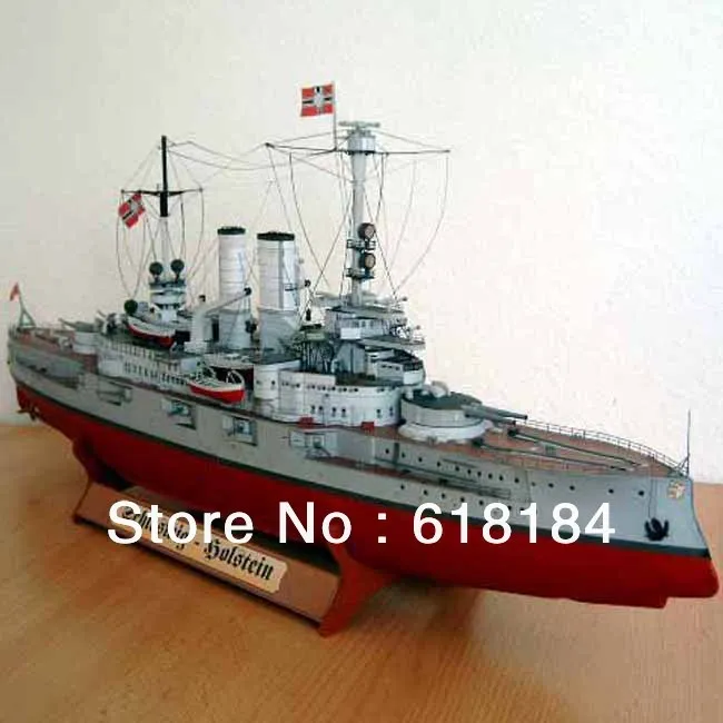Бесплатная пересылка поделки бумажная модель линкор 66 см длиной 1:200 немецкий