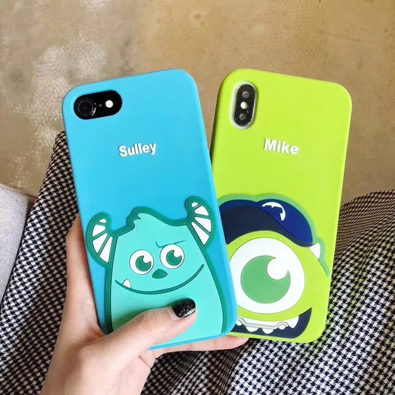 3D мультфильм Disneys милые Монстры университетский чехол Чехол для iPhone 6 S 7 8 Plus X XR XS MAX