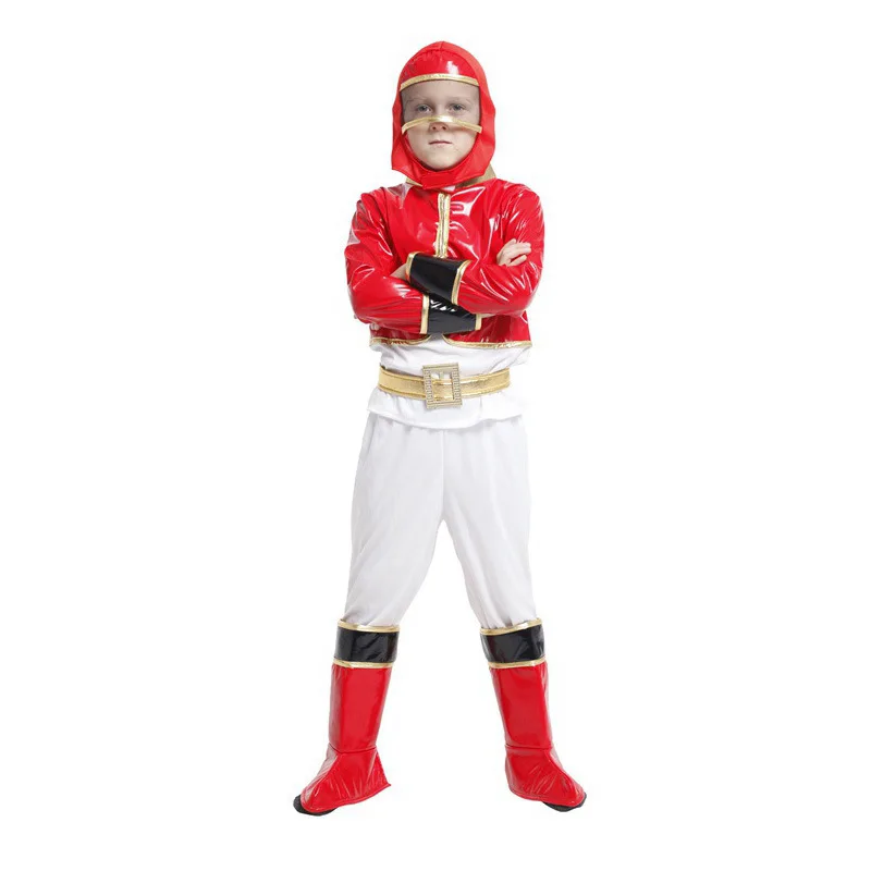 Детский костюм для косплея из аниме команда агентов синий/красный 2 цвета|halloween