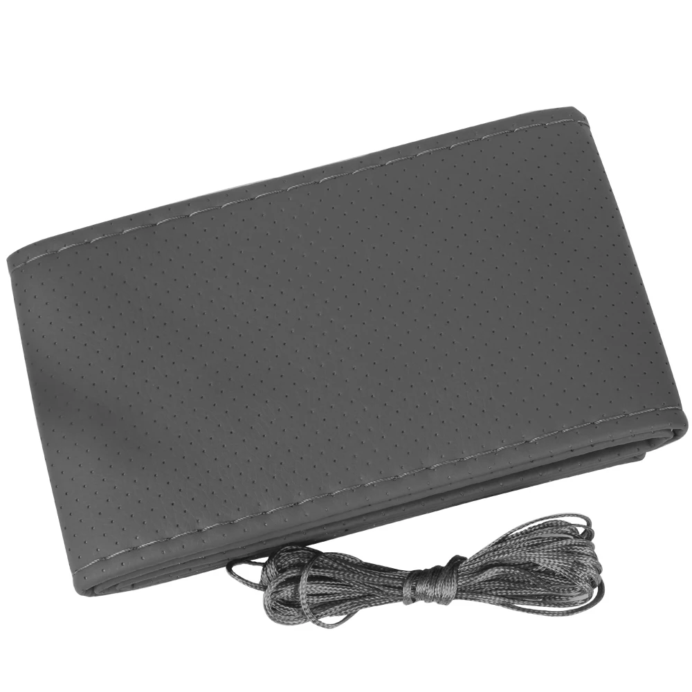 Оплетка на руль чехол рулевого колеса автомобиля из искусственной кожи с