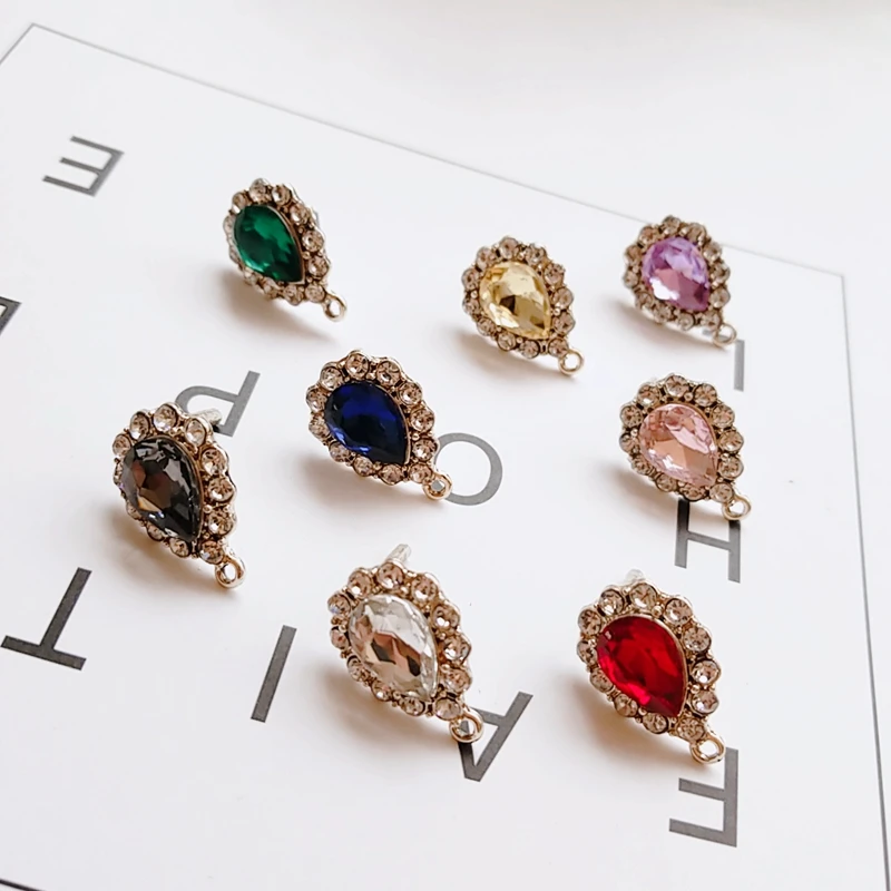 4 шт. серьги-подвески из сплава с кристаллами | Украшения и аксессуары