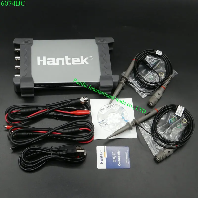 Цифровой осциллограф Hantek 6074BC PC USB 4 цифровых канала 70 МГц Пропускная способность 1GSa/s 2 мВ-10 В/DIV Входная чувствительность