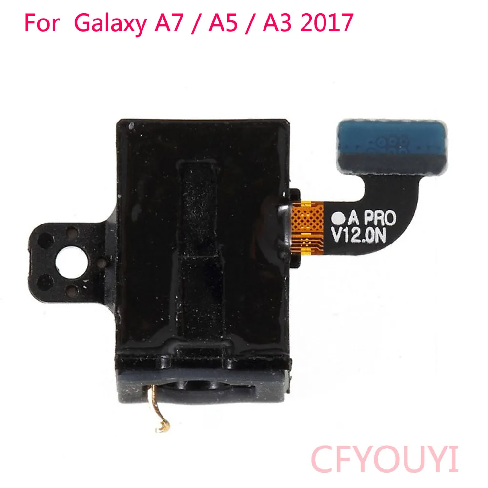 10 шт./лот для Samsung Galaxy A3 (2017) / A5 A520 A7 A720 разъем наушников гибкий кабель запасная