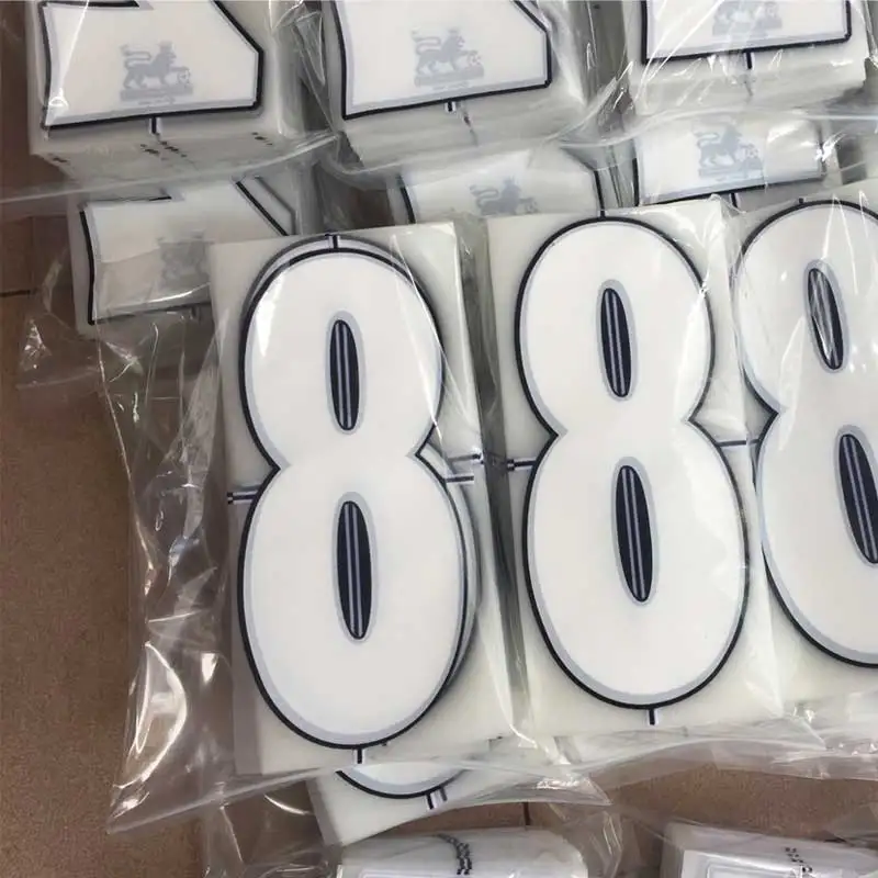 Англия Премьер-лиги 97-06 Белый Черный название номер набора или DIY nameset