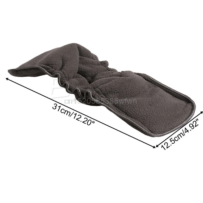

5 Layers Bamboo Charcoal Cotton Diapers Inserts Nappy Changing Mat Baby Diapers Reusable Diaper Changing Pad Solid Color Drop