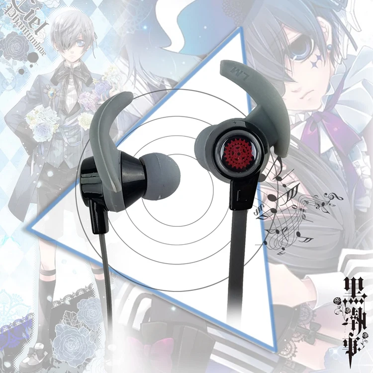 Беспроводные наушники и гарнитура с рисунком Аниме Черный Батлер Себастьян Bluetooth