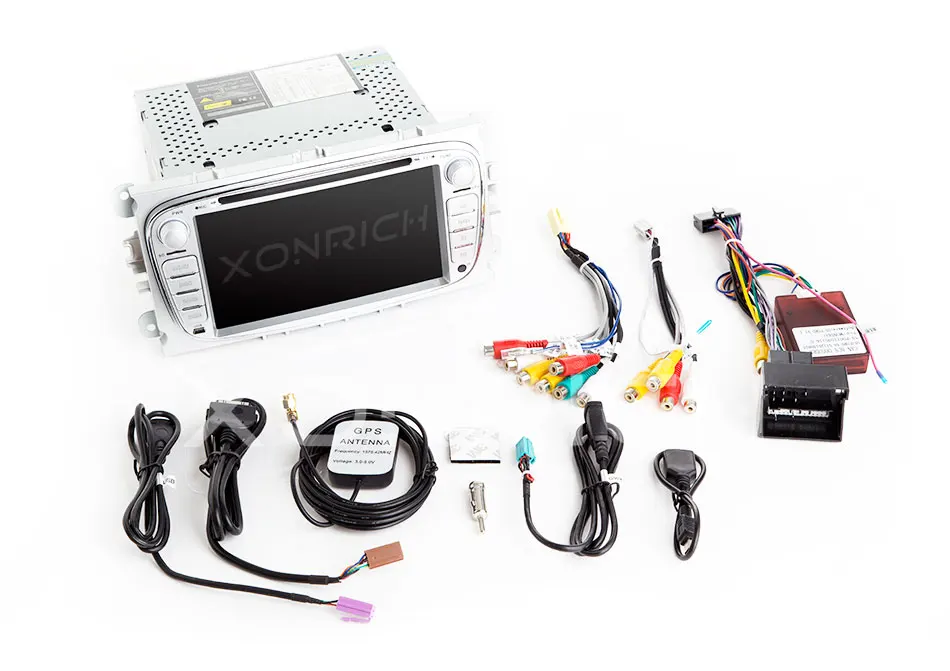 Xonrich Авторадио 2 Din Android 8,1 автомобильный dvd-плеер для Ford Focus 2 S-Max C-Max Mondeo 4 Galaxy Kuga 2008-2010 gps магнитофон