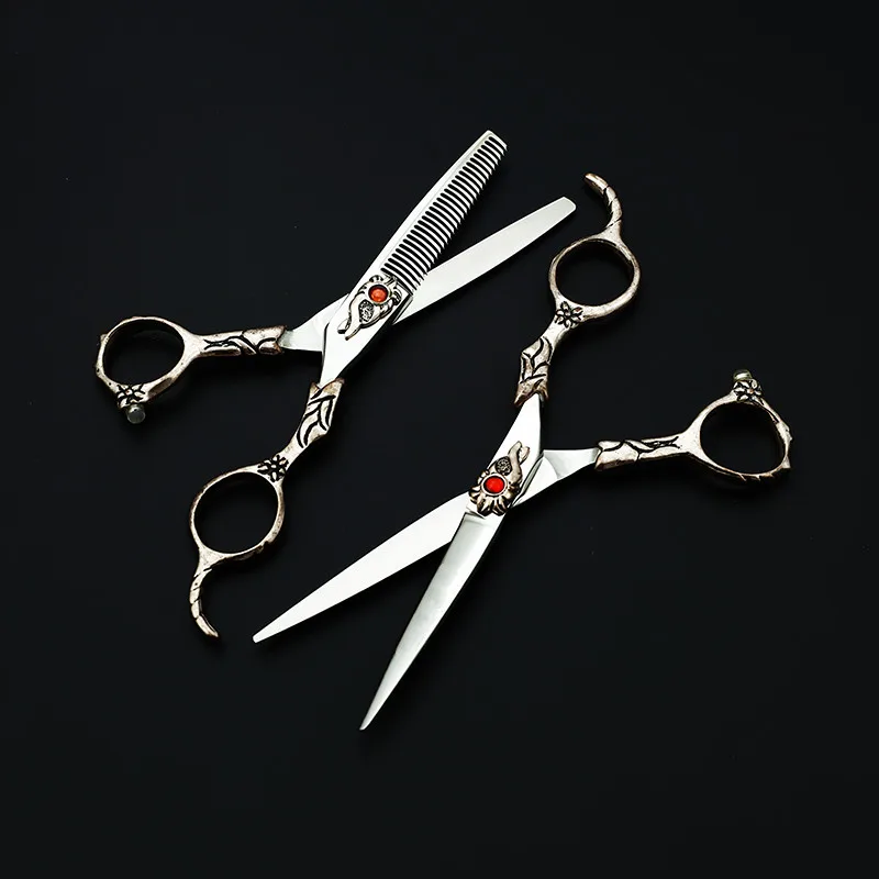 Фиолетовый дракон 6 дюймов Профессиональные Парикмахерские ножницы в винтажном