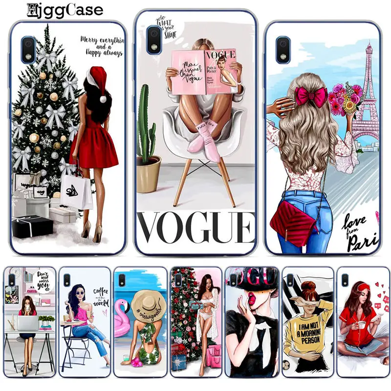 

For Samsung Galaxy A30 VOGUE Christmas Sexy Bikini Girl Soft TPU silicone Phone Case For Coque A10 A20 A30 A40 A50 A70 A7 Cover