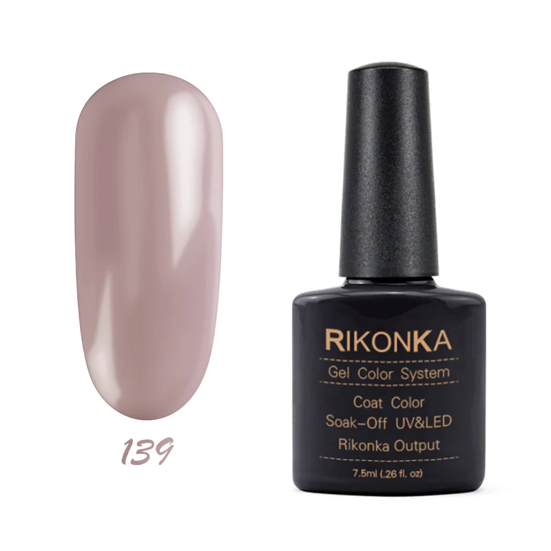 NG-139 RIKONKA UV набор гель-лаков для ногтей замочить от Vernis полуперманентный УФ Гибридный лак для ногтей гель лак краска цвета система - Цвет: NG-139