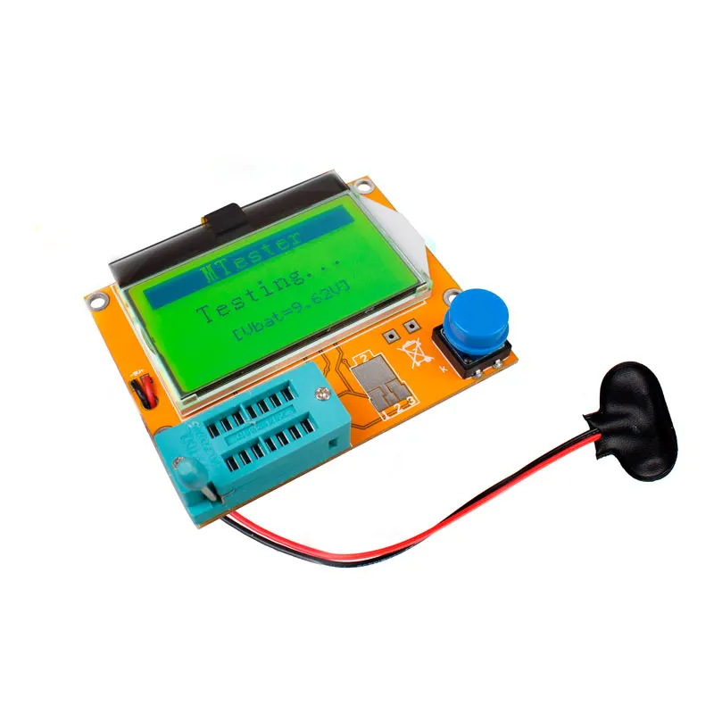 ESR метр Mega328 Транзистор тестер LCR ESR-T4 цифровой V2.68 Диод Триод Емкость MOS/PNP/NPN 12864 ЖК-экран тестер