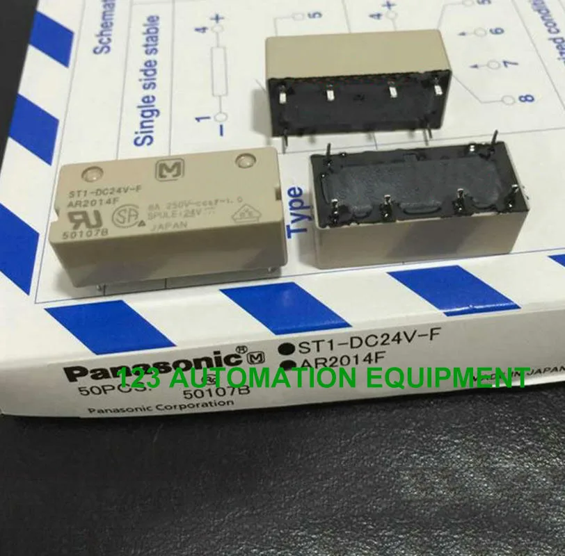 Новый оригинальный ST1-DC24V-F реле 6Pin 8A