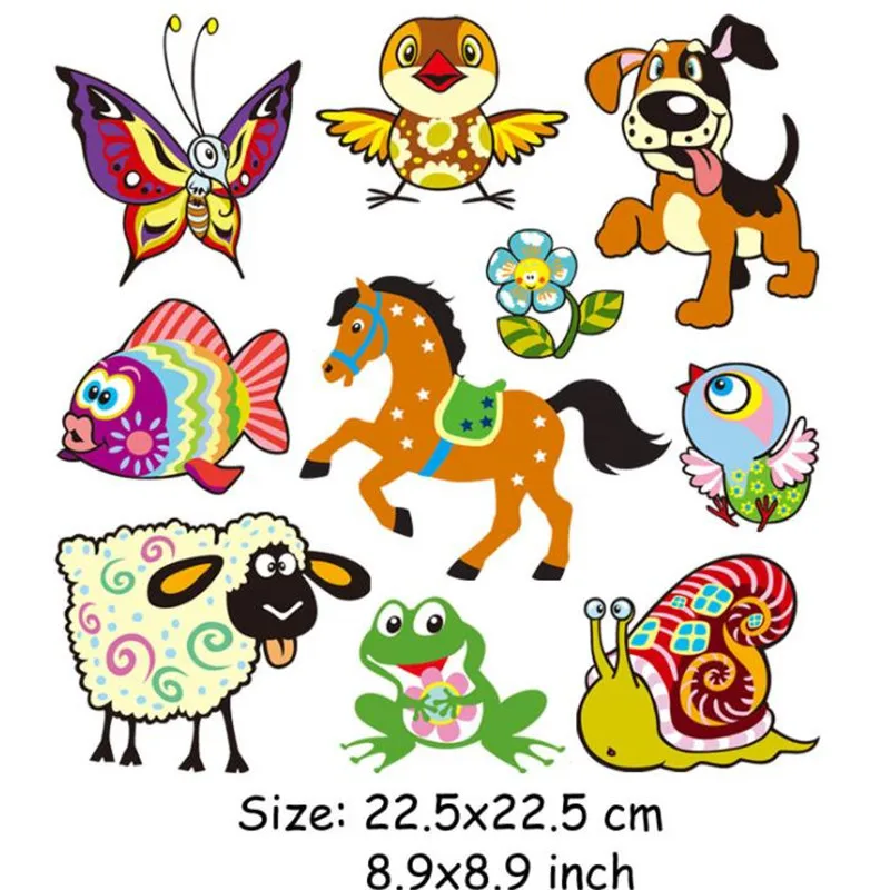 Sheep horse puzzle deal with it pvc patch iron on transfers for clothing heat transfer patches clothes t shirt 3d stickers | Дом и сад