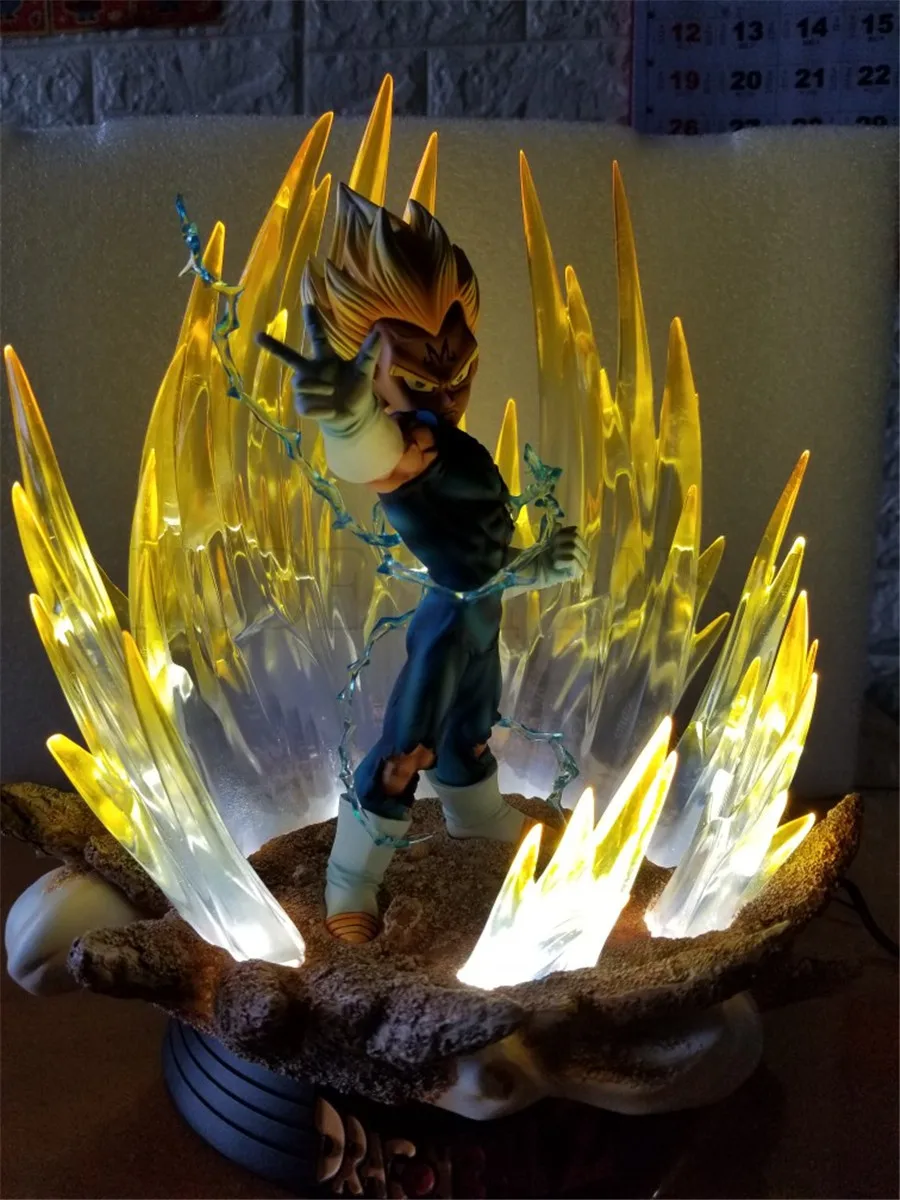 Модельные вентиляторы BL Dragon Ball Z sd evil Super Saiyan vegeta gk статуя из смолы содержит светодиодную световая фигура игрушка для коллекции