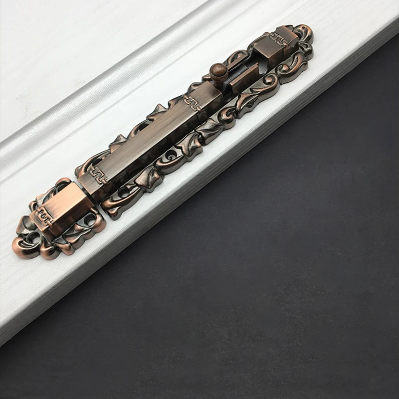 Антикварные дверные болты защелка красная бронза европейские раздвижные замок