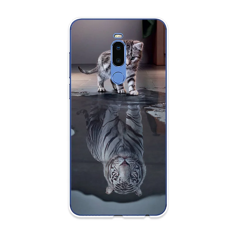 Чехол для телефона Meizu 15 Lite 16 16th Plus 16X 16S X8 милый силиконовый чехол с рисунком кота