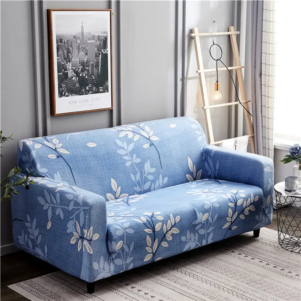Color 14 Stretch Armchair Slipcovers Elastic Sofa Cover for Living Room All-inclusive Sectional Couch Cover Single/Two/Three/Four-seater - Цвет: Color 14
