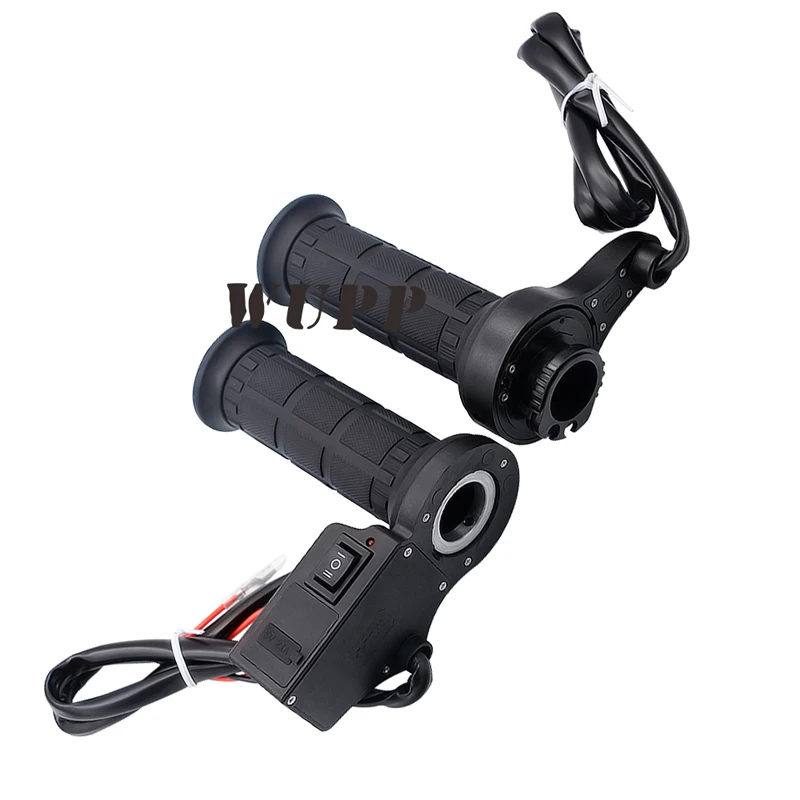 WUPP Motorcycle Grips 12V Hot Heated Electric Handle Grip 22MM Warmer Handlebar With Blue Voltmeter 5V 2.1A USB Port Outlet | Автомобили и