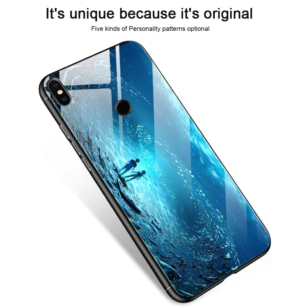Чехол из светящегося стекла с тигром для iPhone X, 8, 7 Plus, 6, 6 S, 6 Plus, милая задняя крышка из Звездного стекла для телефона с изображением оленя, метеора, туманности, Fundas, бренд