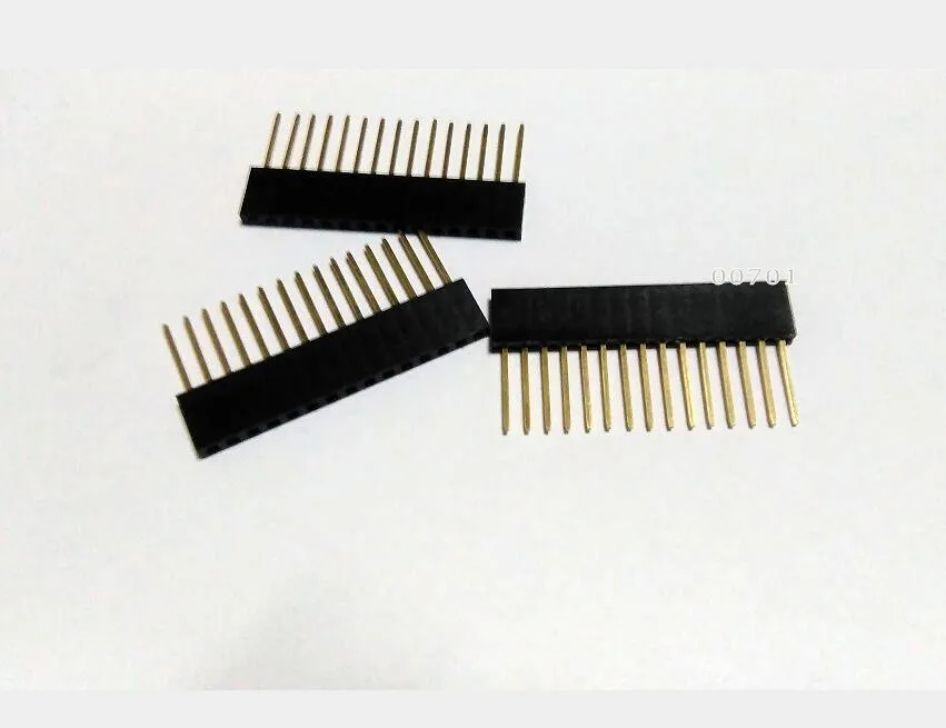 Бесплатная доставка 20 шт Штабелируемый щит Женский Заголовок 15Pin Pin 2 54 мм набор