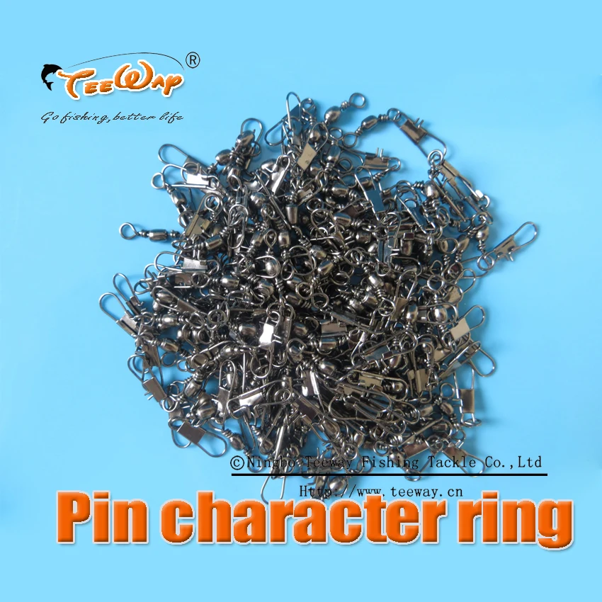 

200pcs/lot fishing Ocean fishing boat of fishing tackle barrel swivel safety snap solid rings lure ring