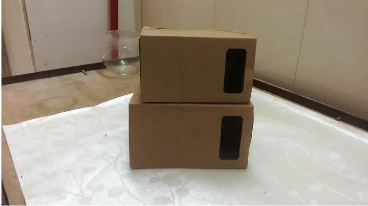 1000 шт Высокое качество DIY Google Cardboard Виртуальная реальность VR мобильный телефон 3D очки для просмотра 5," экран Google 3D очки