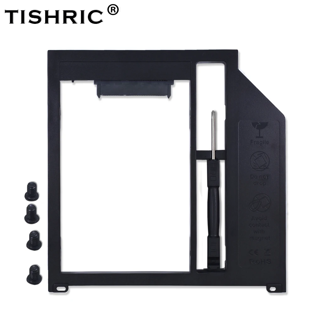 TISHRIC Plactis для Macbook Pro 13 &quot15&quot 17 &quotSuperDrive оптический 2nd HDD Caddy 9 5 мм SATA 3 0 на SSD корпус