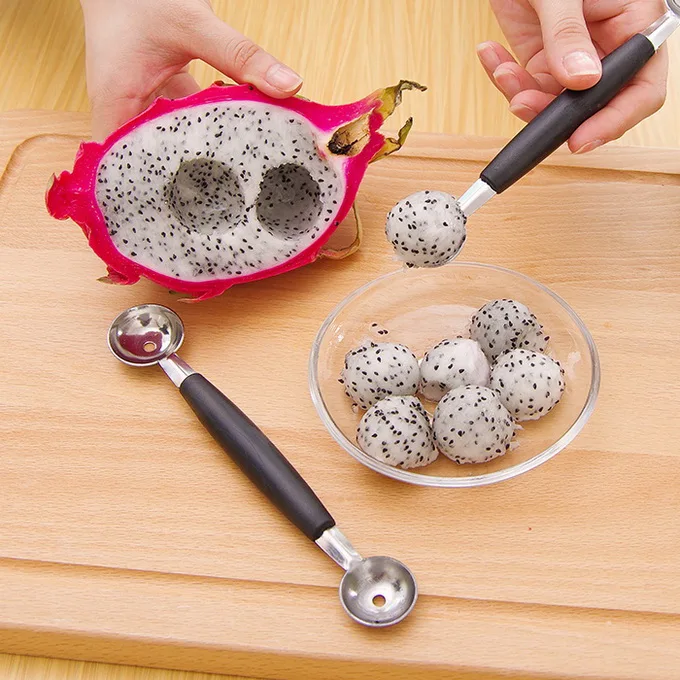 Нержавеющая сталь ложки арбуз копать шары питайи фрукты творческий мороженое
