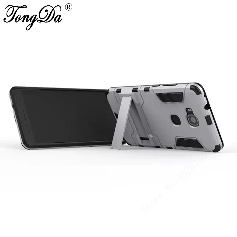 Оригинальный Имиджевый Case Для Huawei G7 Plus 3in1 ТПУ Стенд ударопрочный Железный