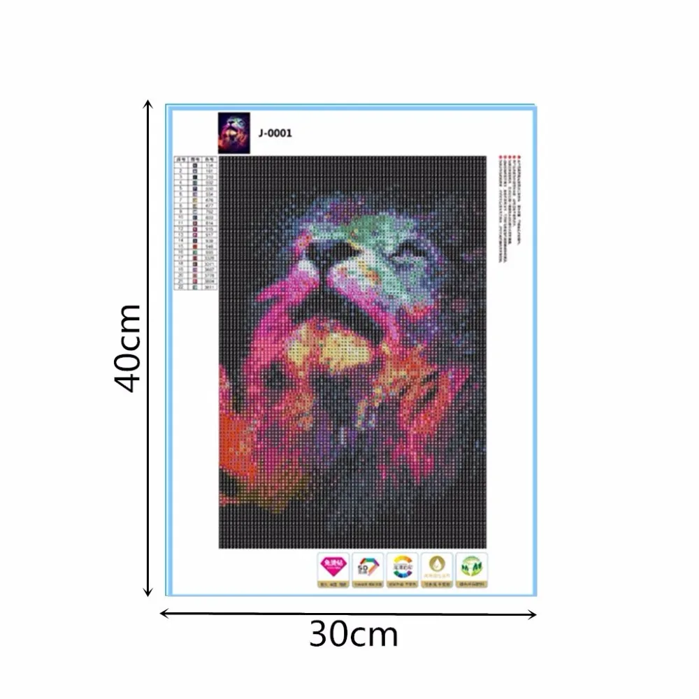 5d diy алмаз живопись полный квадратный животные Лев алмазов картина со стразами