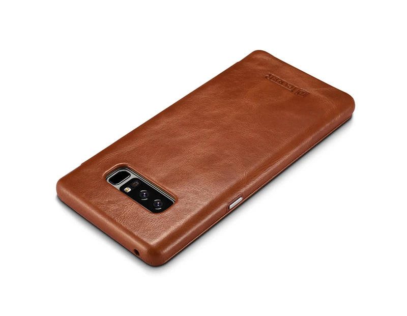 For Samsung Galaxy Note8 Genuine Leather Flip Case Protective Case Cowhide Leather Business Smart Phone Cover for Samsung note8