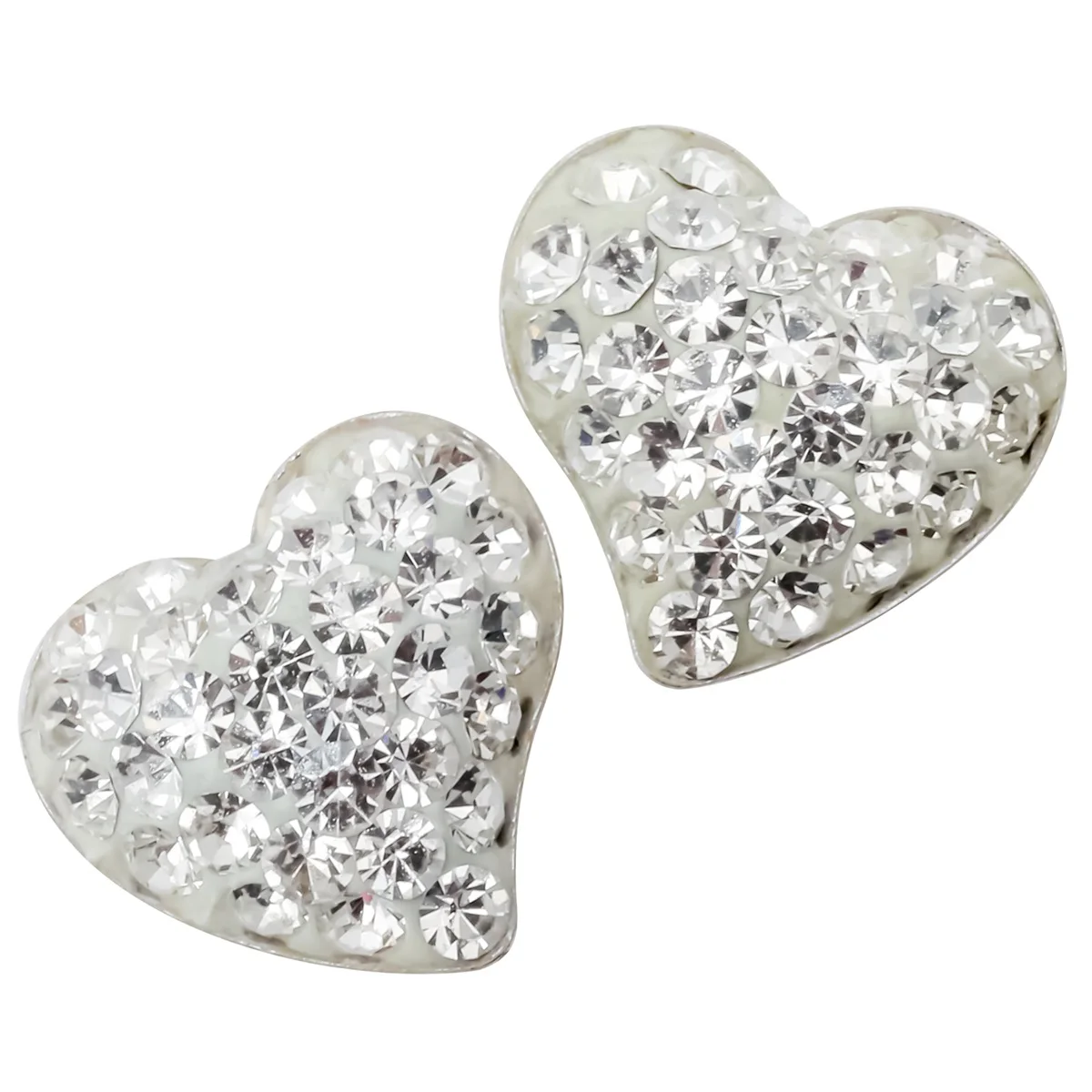 Серьги-гвоздики в форме сердца из стерлингового серебра 925 пробы ювелирные