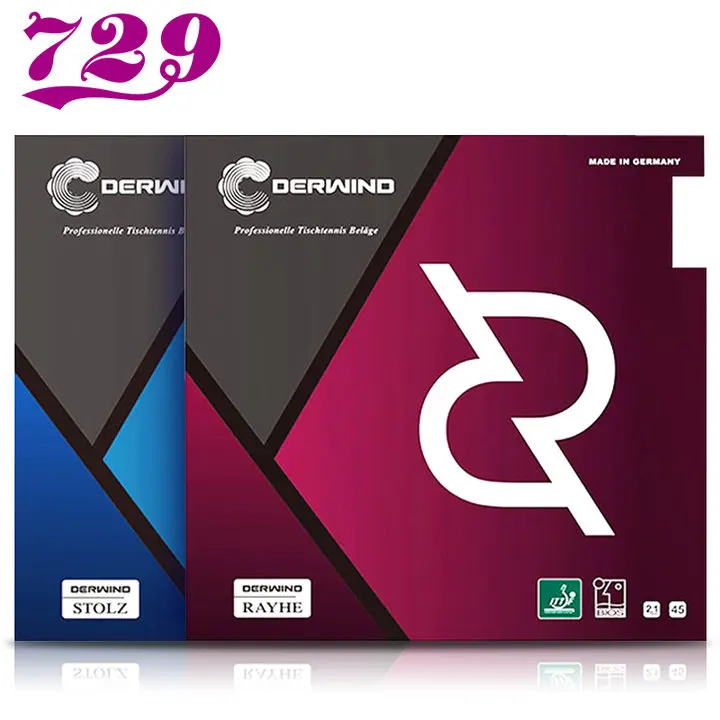 DERWIND(729 Германия) RAYHE/STOLZ(для 40+, сделано в Германии) резиновый пинг-понг для настольного тенниса