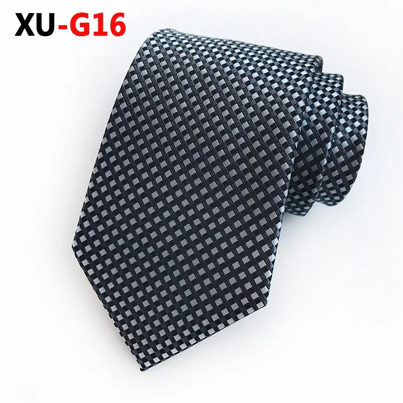 XU-G16 Горячая распродажа мужской классический Яркий Цветной полосатый галстук для мужчин геометрический Parrten бизнес вечерние галстук для свадьбы - Цвет: XU-G16