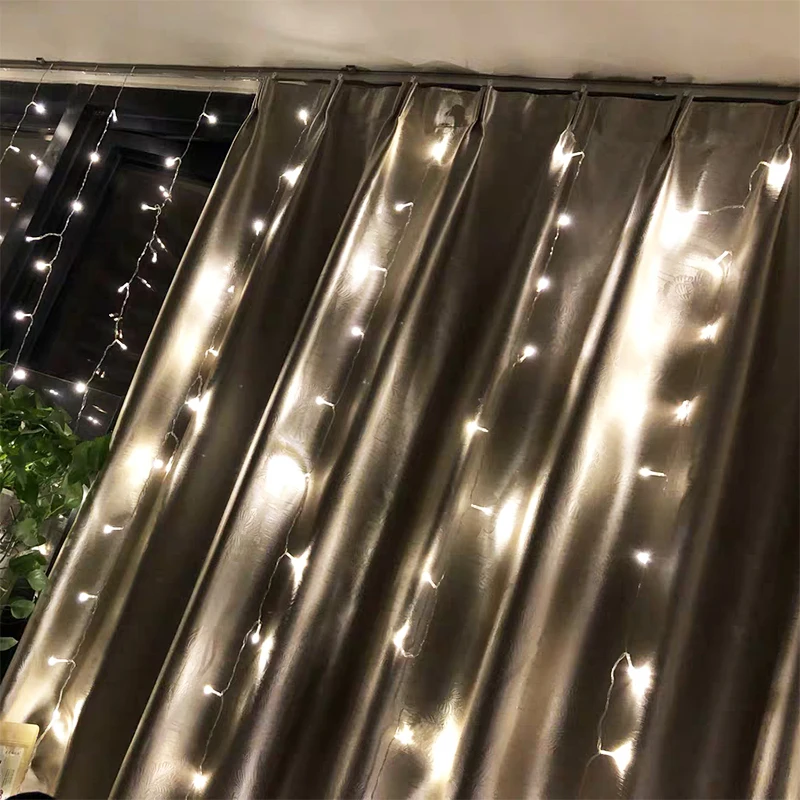 

6M x 2/3/4/5M LED Wedding Decorations Curtain Lights Garland Christmas Fairy Lights Party New Year Garden Holiday Lighting
