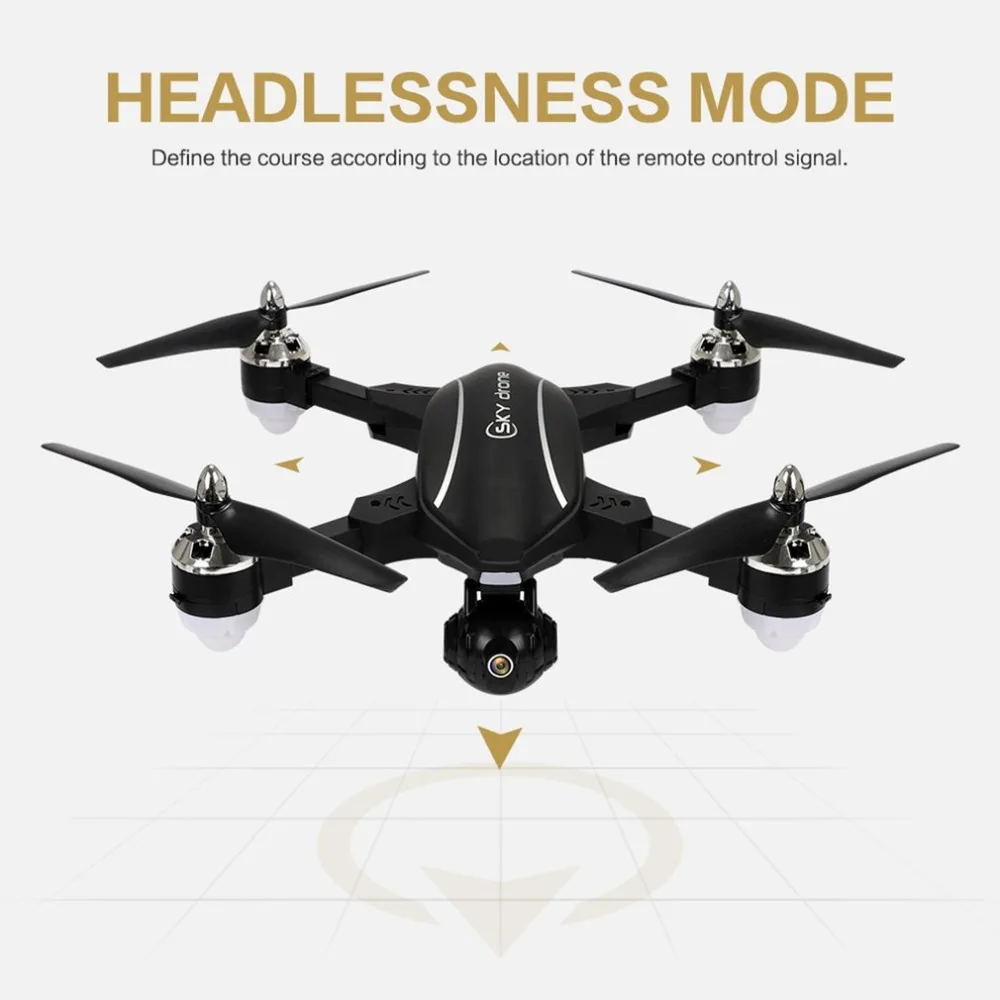 RC Drone X34C Dual Mode 5.8G FPV With 720P HD Camera GPS Altitude One Key Return Headless Quadcopter | Игрушки и хобби