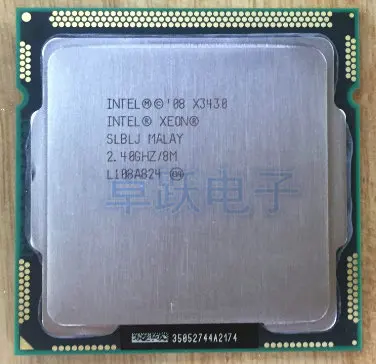 Процессор Intel Xeon x3430 2 4 ГГц/LGA 1156 /8 Мб L3 кэш/четырехъядерный/95 Вт бесплатная