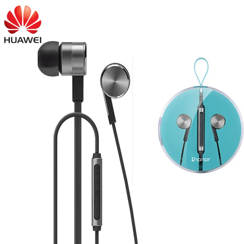 Оригинальные наушники huawei Honor AM13 3,5 мм наушники-вкладыши с пультом дистанционного управления и микрофоном длина провода 1,1 м для Honor9Lite H30